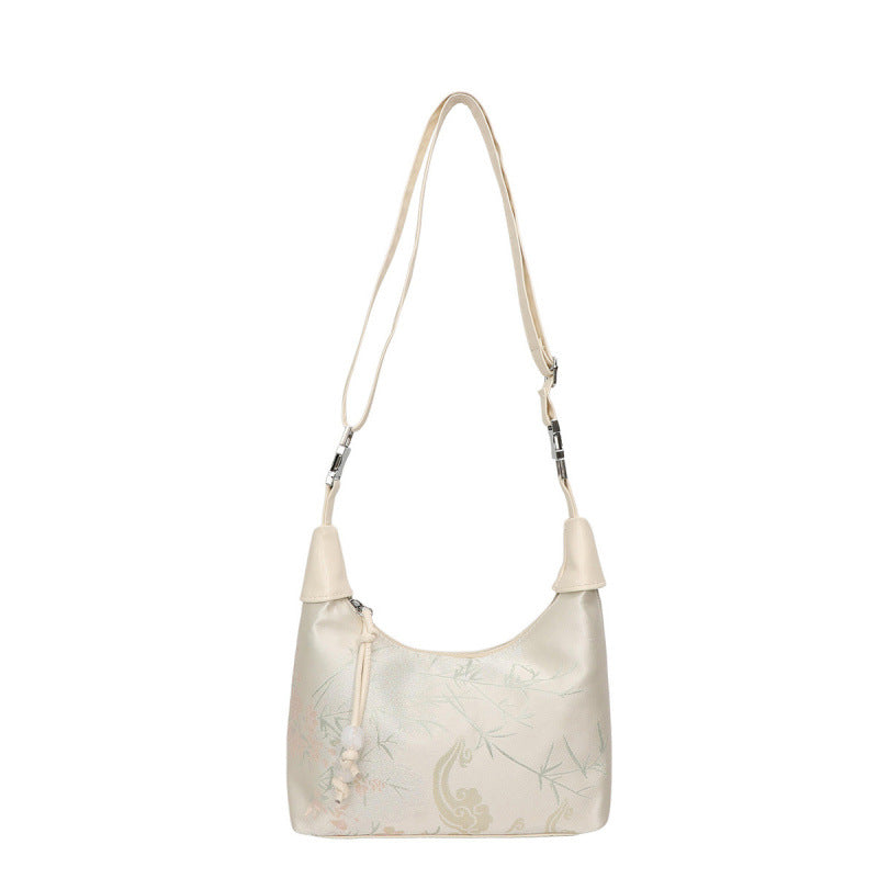 Embroidered small crossbody bag