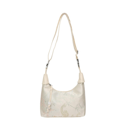 Embroidered small crossbody bag