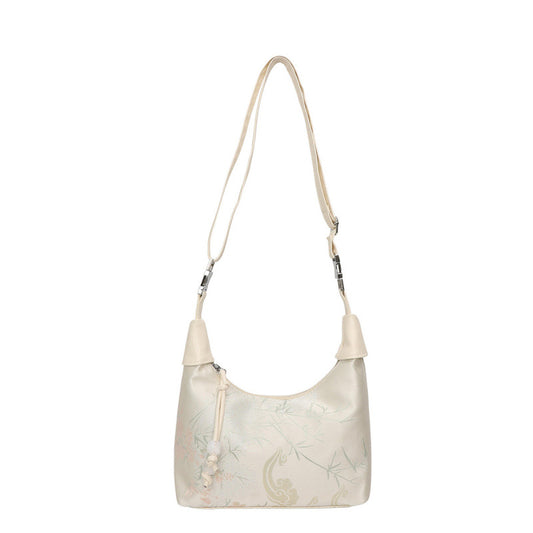 Embroidered small crossbody bag