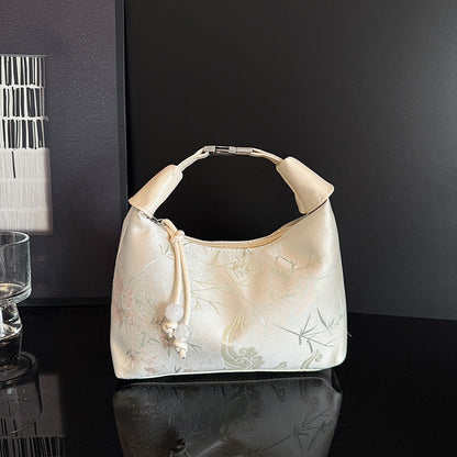Embroidered small crossbody bag