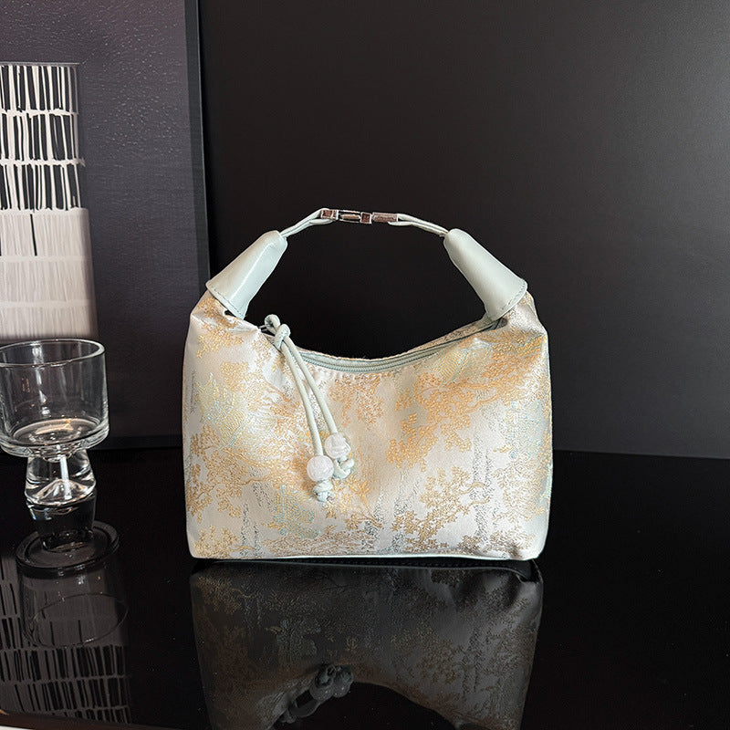 Embroidered small crossbody bag