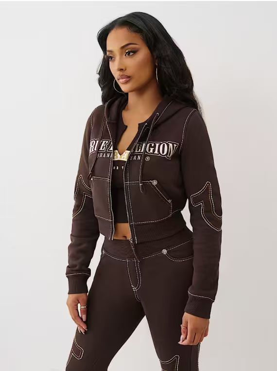 Embroidered Sweatshirt Sports Suit