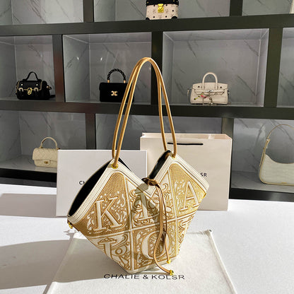 Embroidered tote bag