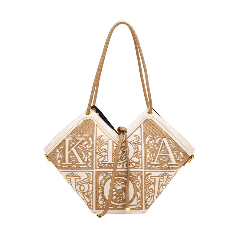 Embroidered tote bag