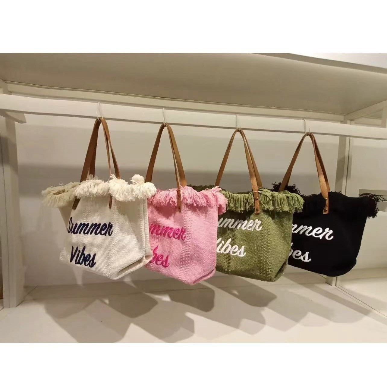 Embroidered Tote Bag