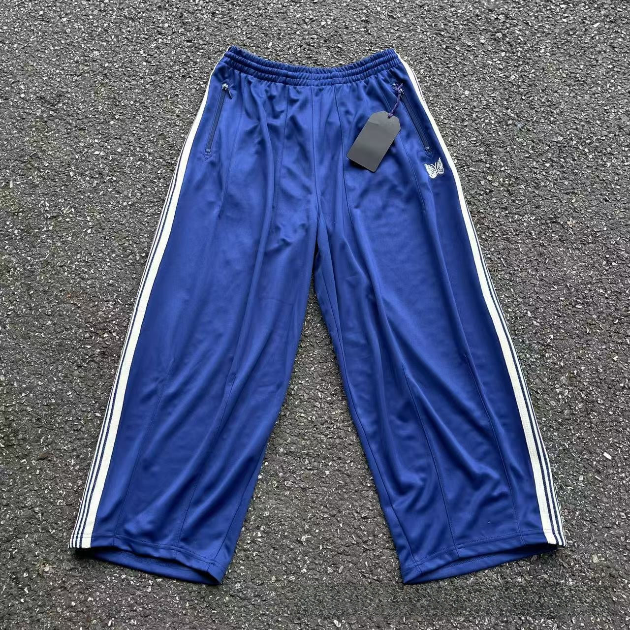 embroidered track pants