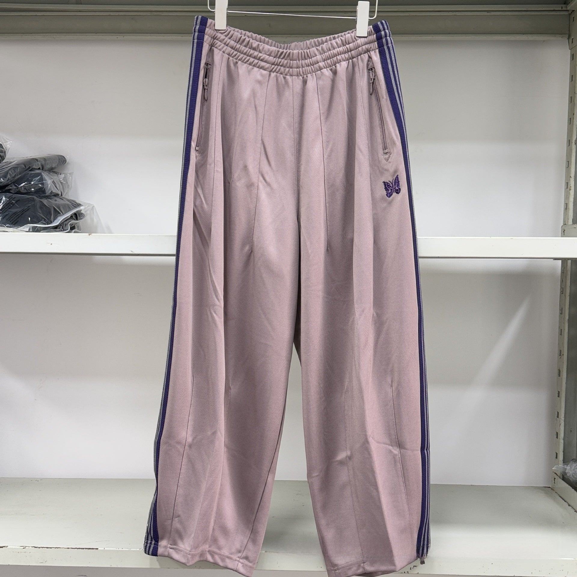 embroidered track pants