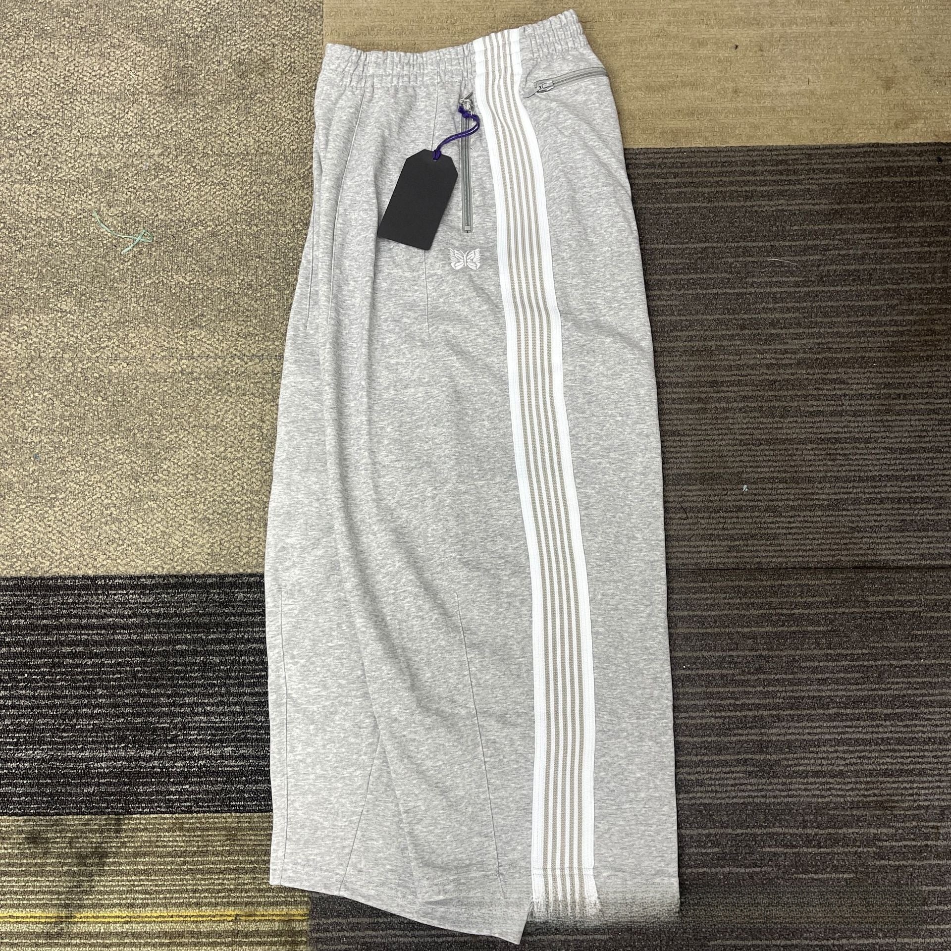 embroidered track pants
