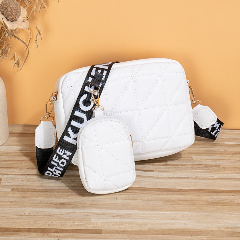 Embroidered Two-Piece Crossbody Bag Set