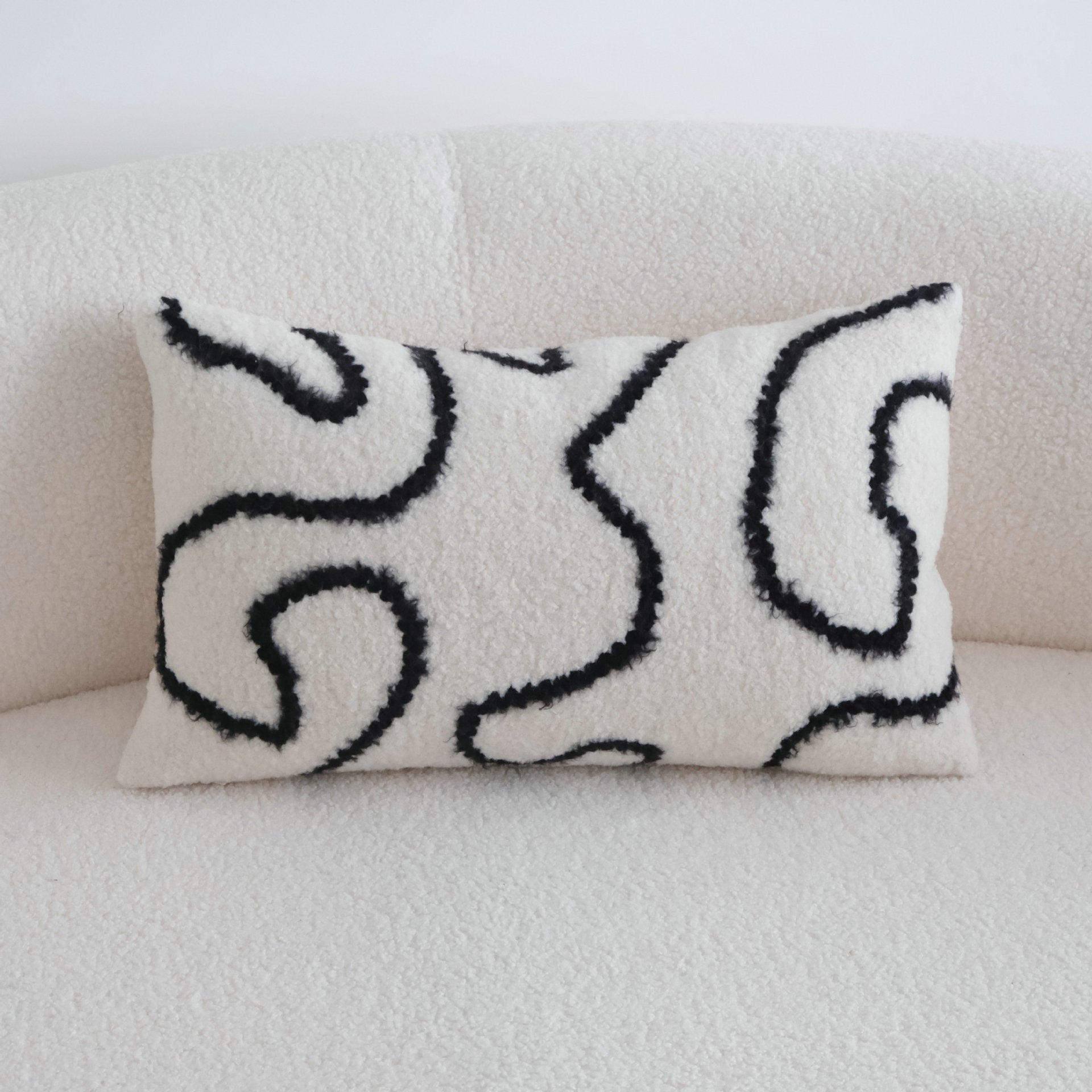 Embroidered Velvet Geometric Pillow Covers