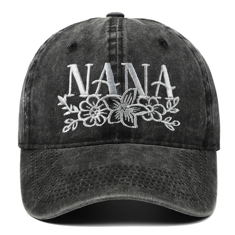 Embroidered Washed Baseball Cap