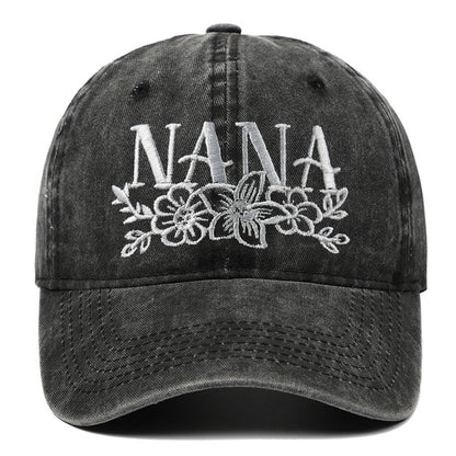 Embroidered Washed Baseball Cap