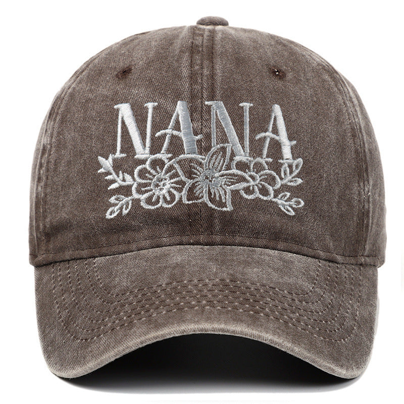 Embroidered Washed Baseball Cap