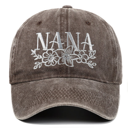 Embroidered Washed Baseball Cap