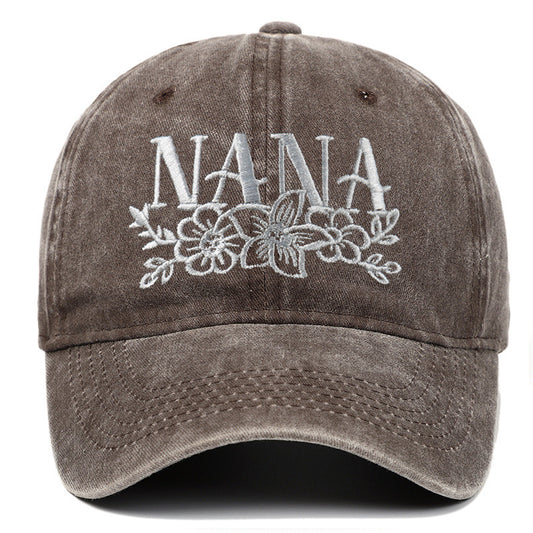 Embroidered Washed Baseball Cap