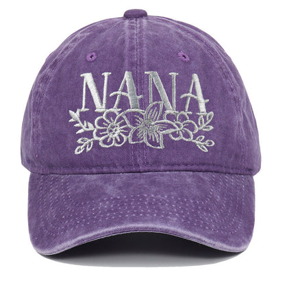 Embroidered Washed Baseball Cap