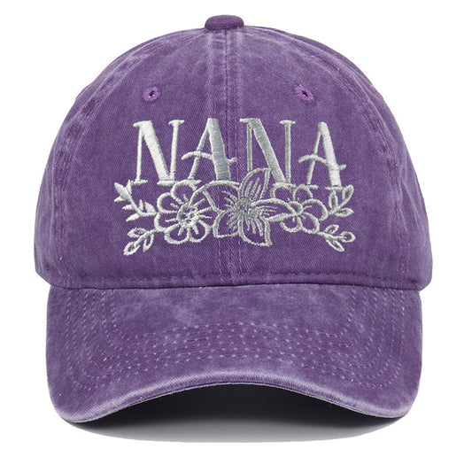 Embroidered Washed Baseball Cap