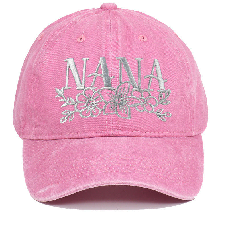 Embroidered Washed Baseball Cap