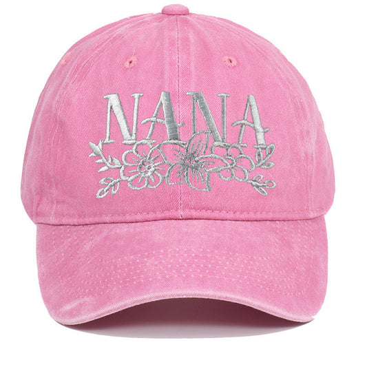 Embroidered Washed Baseball Cap
