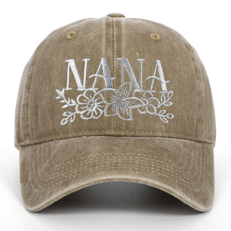Embroidered Washed Baseball Cap