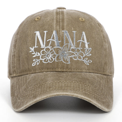 Embroidered Washed Baseball Cap