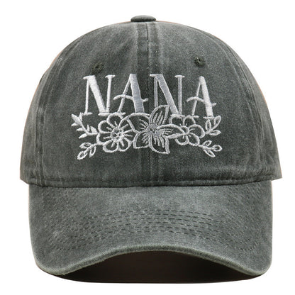 Embroidered Washed Baseball Cap