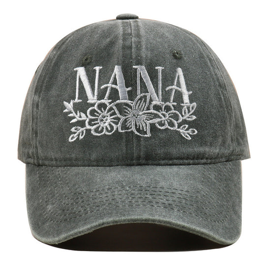 Embroidered Washed Baseball Cap