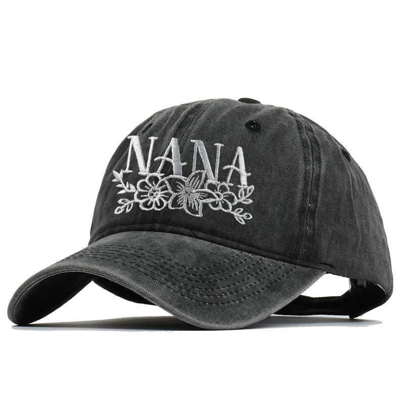 Embroidered Washed Baseball Cap