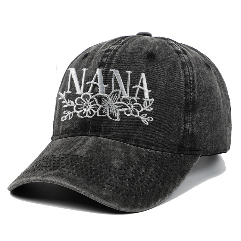Embroidered Washed Baseball Cap