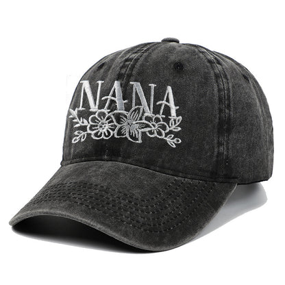 Embroidered Washed Baseball Cap