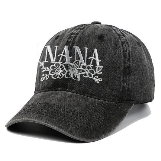Embroidered Washed Baseball Cap