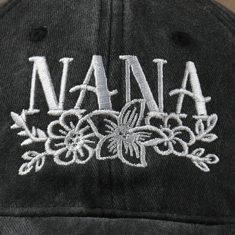 Embroidered Washed Baseball Cap