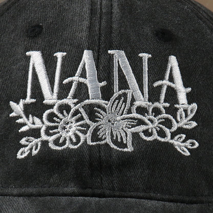 Embroidered Washed Baseball Cap