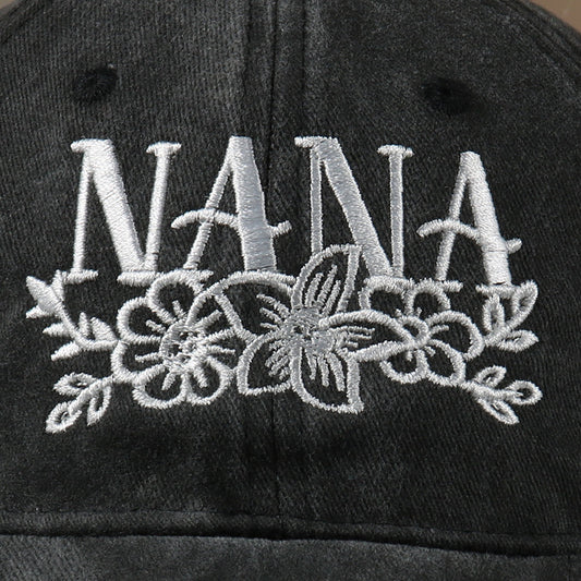 Embroidered Washed Baseball Cap