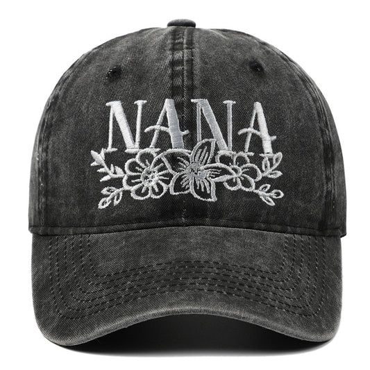 Embroidered Washed Baseball Cap