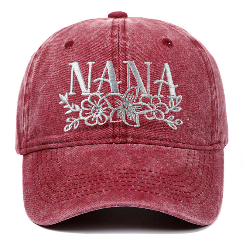 Embroidered Washed Baseball Cap