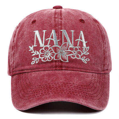 Embroidered Washed Baseball Cap