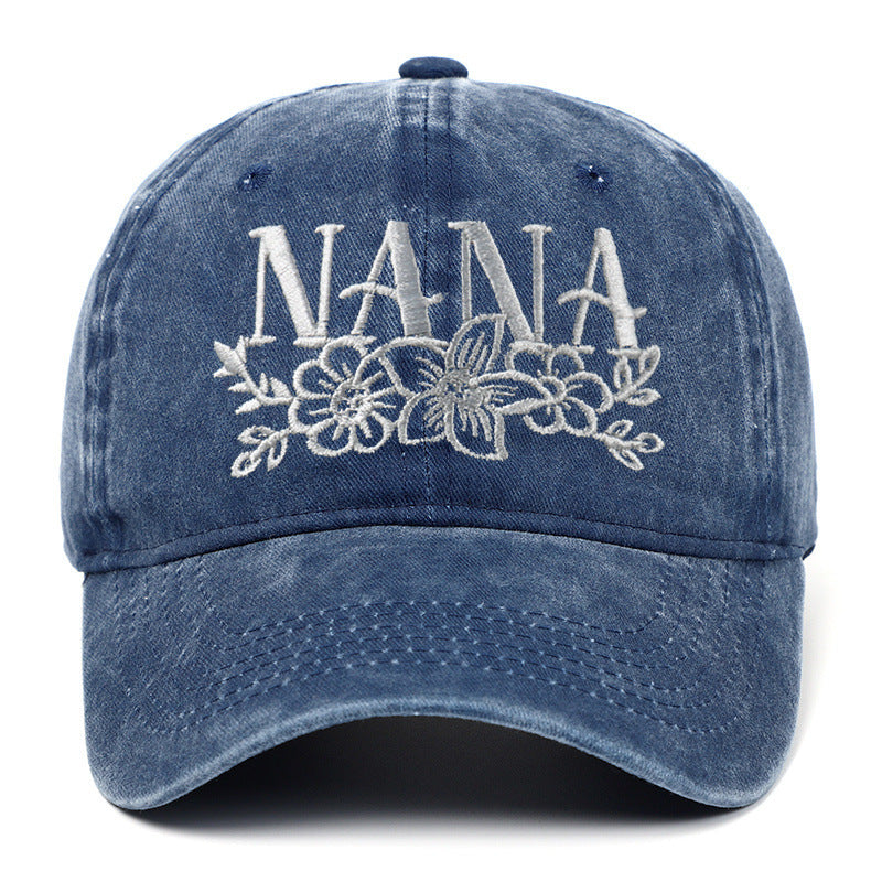 Embroidered Washed Baseball Cap