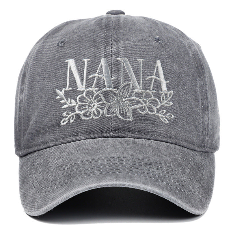Embroidered Washed Baseball Cap
