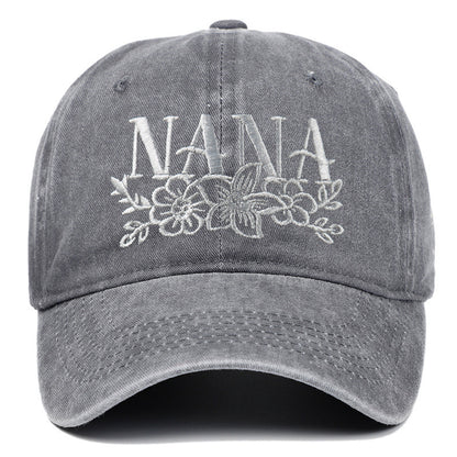 Embroidered Washed Baseball Cap