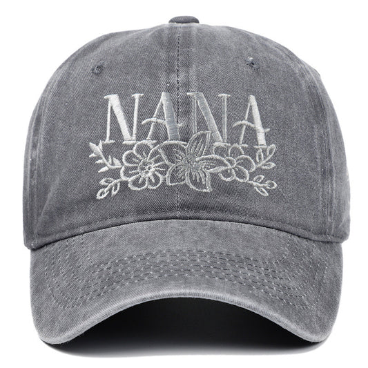 Embroidered Washed Baseball Cap