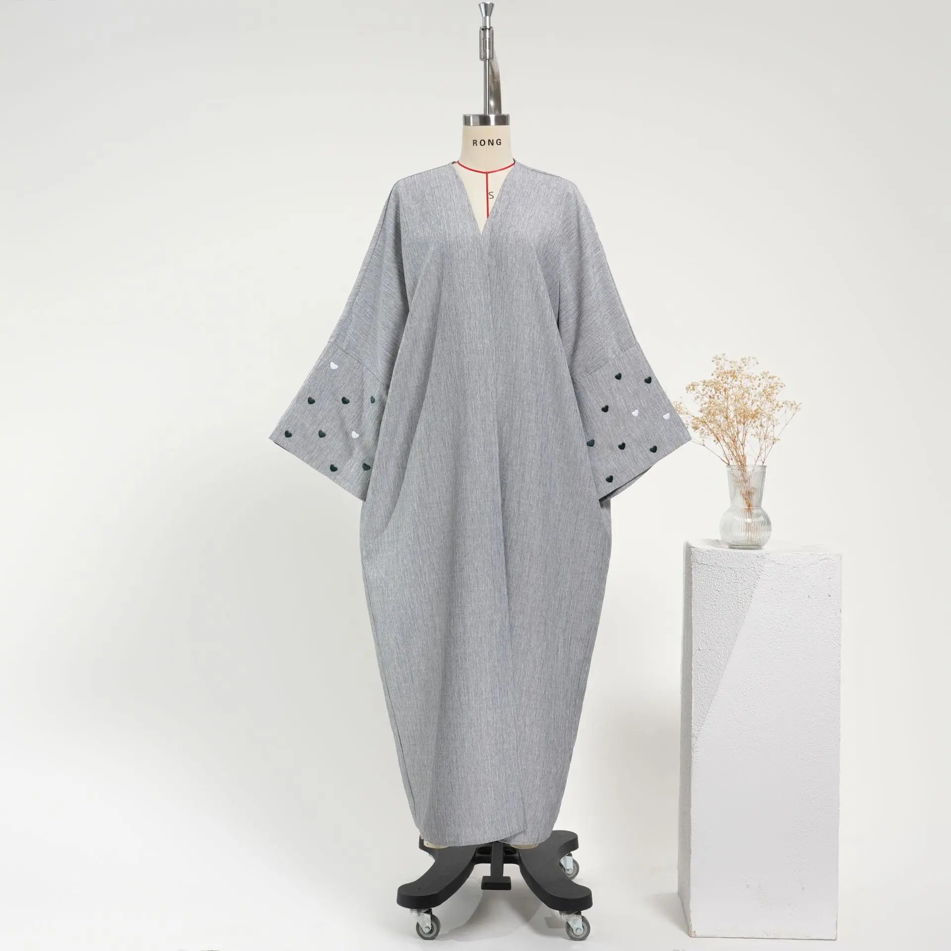 Embroidered Womens Cardigan Robe