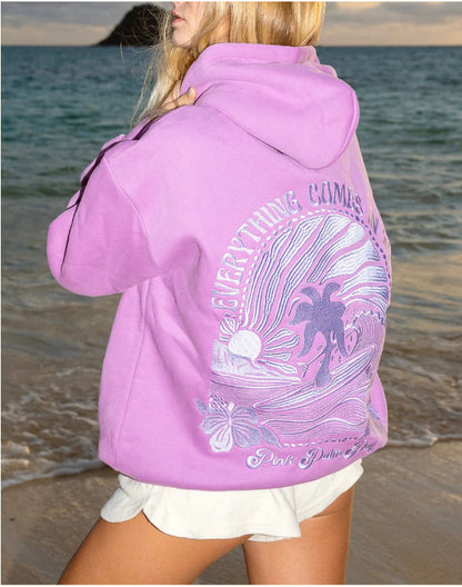 Embroidered Womens Hooded Sweatshirt