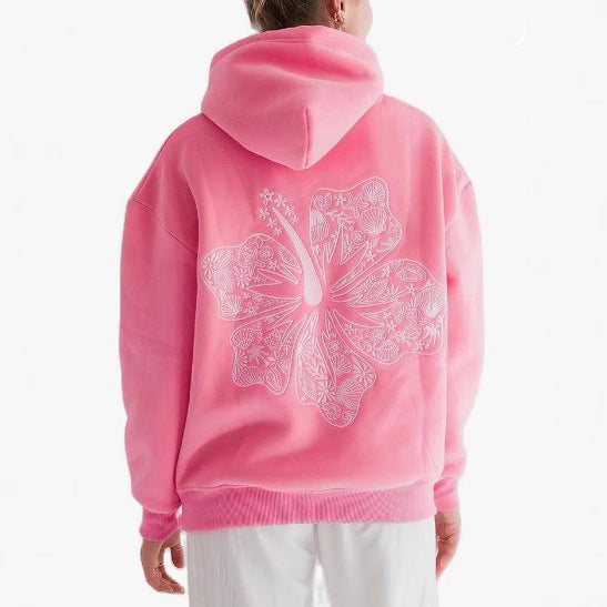 Embroidered Womens Hooded Sweatshirt