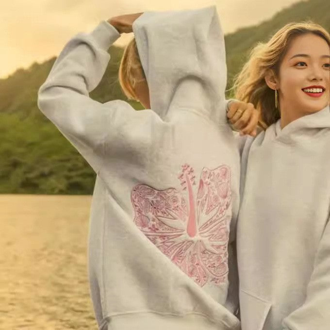 Embroidered Womens Hooded Sweatshirt