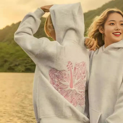Embroidered Womens Hooded Sweatshirt