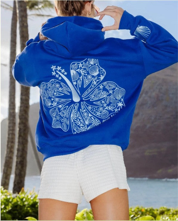 Embroidered Womens Hooded Sweatshirt
