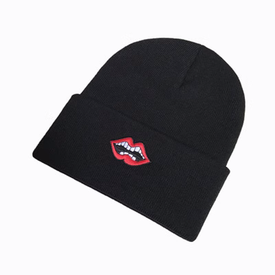 Embroidered woolen hat