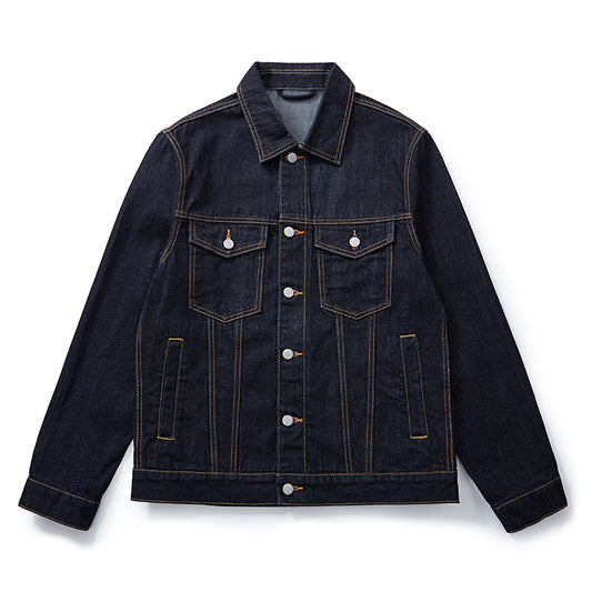 Embroidery Denim Jacket Retro Loose Fit