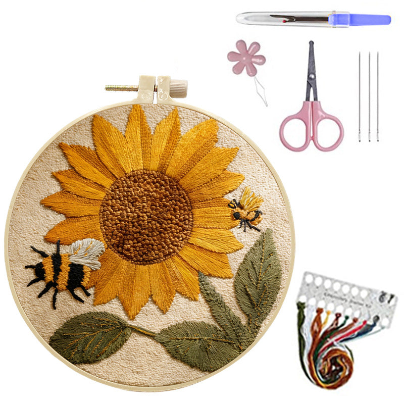 Embroidery handmade material bag